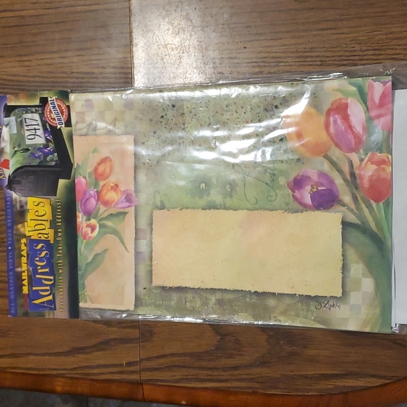 MAILWRAPS Addressable-Tulip Splendor-Spring-All-Weather Vinyl-Numbers-NEW - Picture 1 of 8